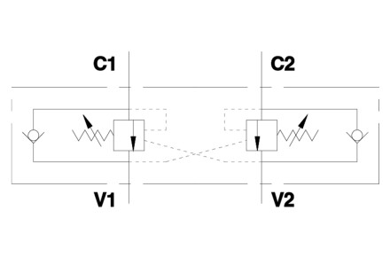 Клапан подпорный тормозной VBCD 1/2" DE/A (V0432) Клапан подпорный тормозной VBCD 1/2" DE/A (V0432)